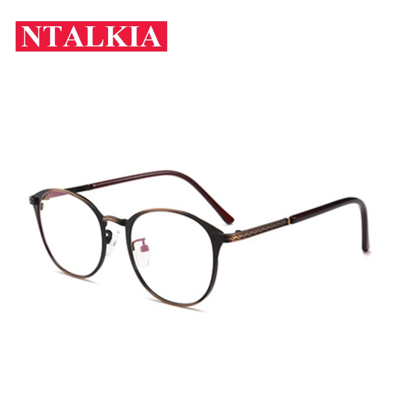 New Fashion Square Metal Glasses Frame For Women Men Computer UV Protect Glasses High Quality Eyeglasses Retro Black Eyewear