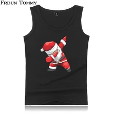 Frdun Tommy Merry Рождество без рукавов для мужчин/женские Топы Одежда с круглым вырезом Популярные пиджаки повседневное модные большие размеры 2XS-4XL