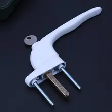 Упвх Сплав белая алюминиевая оконная ручка с замками универсальная дверная ручка замок для двойного остекления белая дверная поворотная ручка