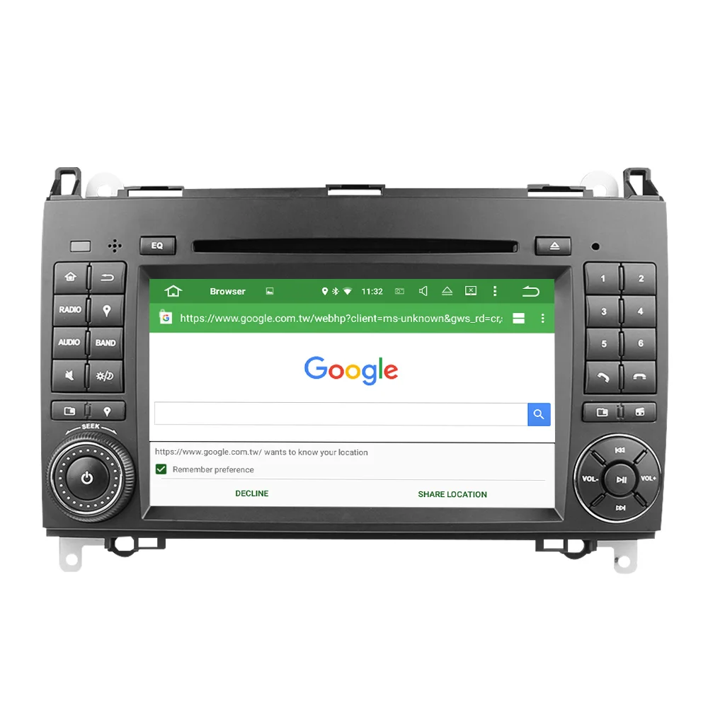 Top Eunavi 2 Din Android 8.0 Octa 8 core Car DVD Player For Benz Sprinter Vito W169 W245 W469 W639 B200 Radio GPS WiFi 4G RAM 4GB 2