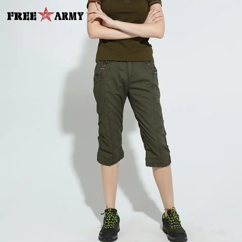 cargo half pants for ladies
