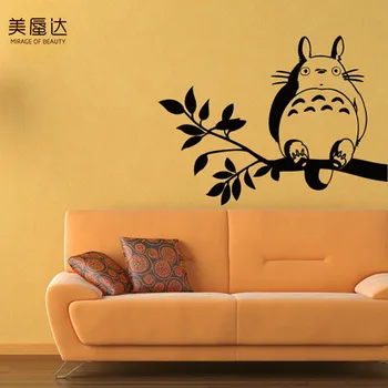 

Animated Cartoon Wall Stickers Mirage of Beauty Plastic for Furniture Window Single-piece Package Modern LIPC