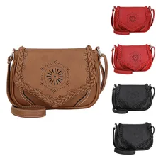 Женская кожаная сумка через плечо в стиле ретро, одноцветные сумки через плечо, сумка-мессенджер, сумка для монет, sacoche femme#35