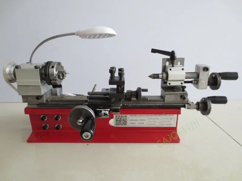 

DIY Mini Desktop Lathe Instrument Home Laboratory Lathe 4 Jaw Chuck 65mm