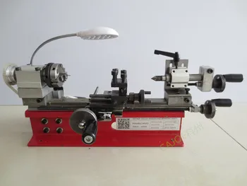 

DIY Mini Desktop Lathe Instrument Home Laboratory Lathe 4 Jaw Chuck 65mm