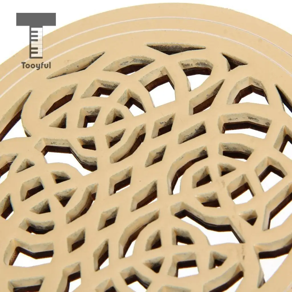 Tooyful Wood Acoustic Guitar Soundhole Cover Feedback Buster for 40'' 41'' Guitar Parts Accessories