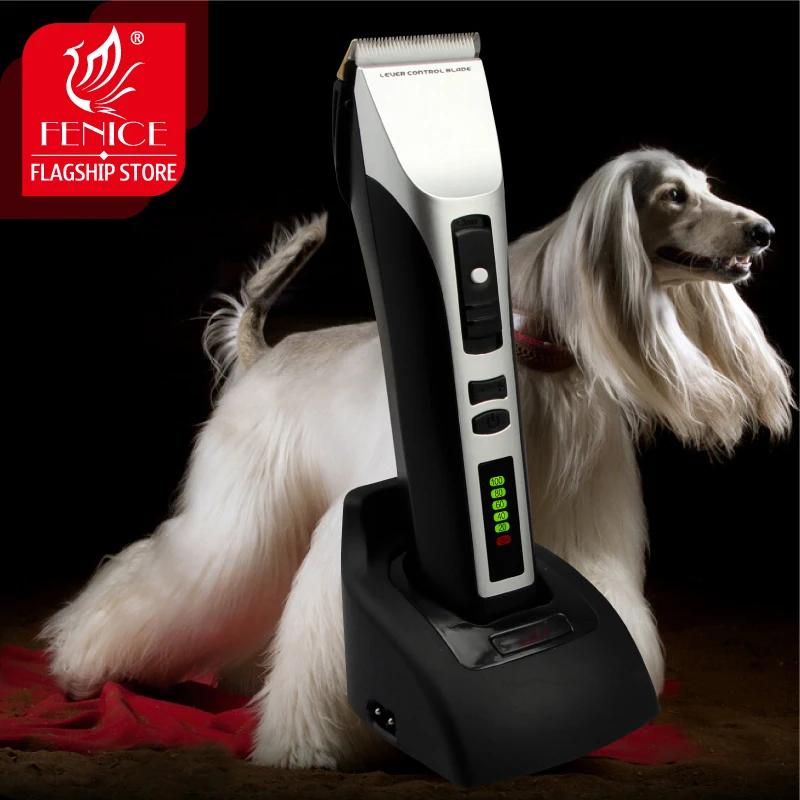 

Professional Pet Dog Hair Trimmer Variable Speed Electrical Clipper Grooming Shaver Lithium Battery High-power Haircut Machine