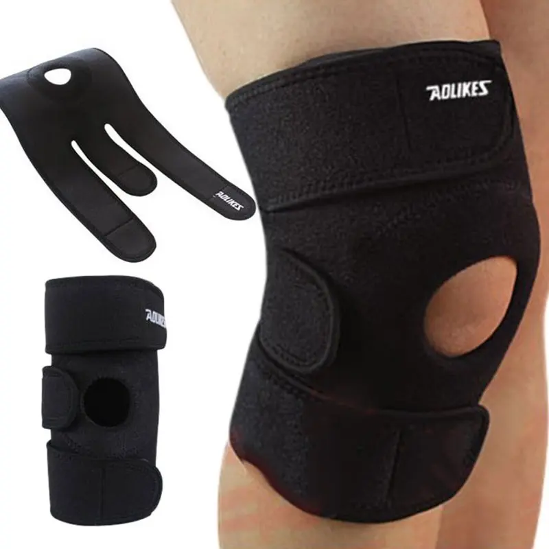 

Hot Adjustable Knee Patella Support Brace Sleeve Wrap Cap Stabilizer Sports Knee care Portable Knee Protectors