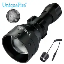 UniqueFire 1503 IR 850nm масштабируемый светодиодный фонарик 3 режима факел с пультом дистанционного давления переключатель используется с устройством ночного видения