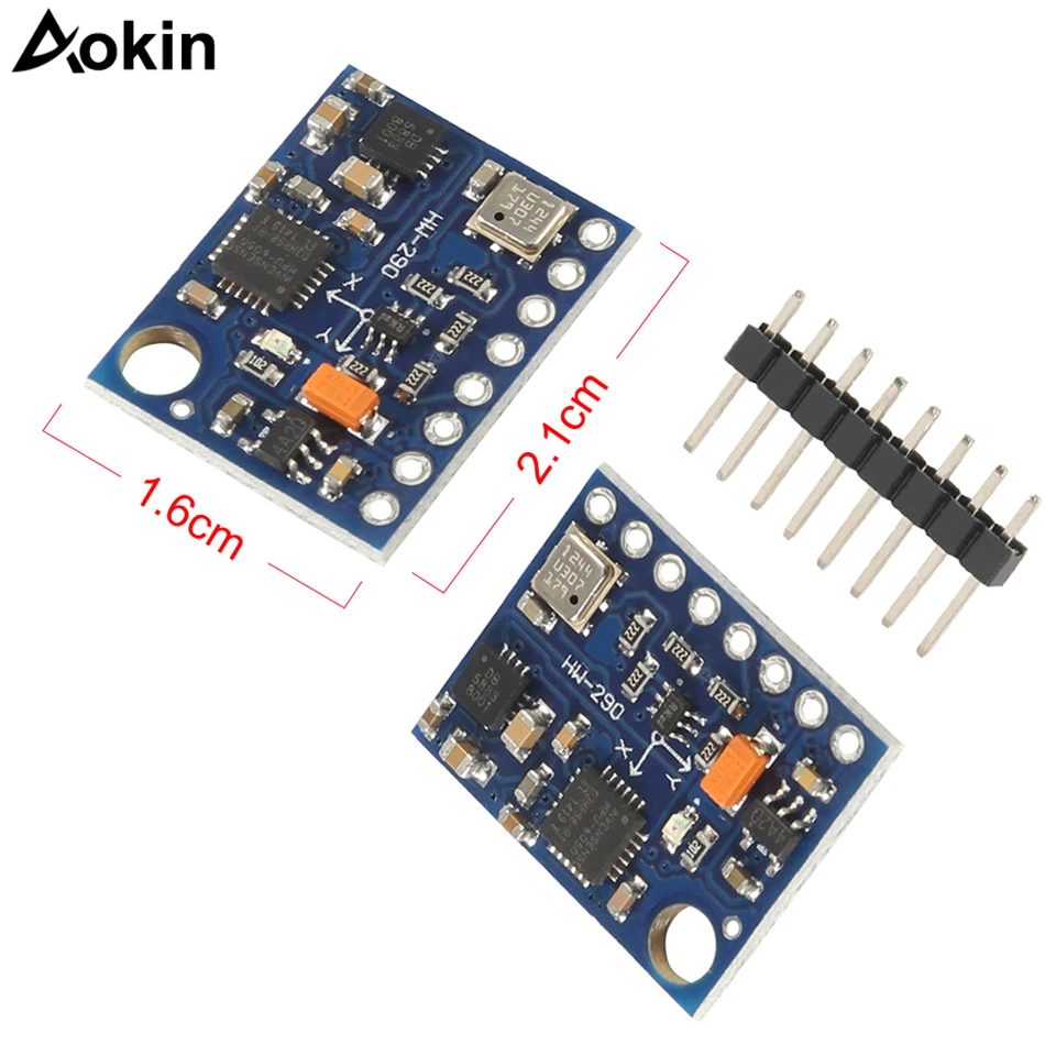 Aokin GY 87 10DOF модуль MPU6050 HMC5883L BMP180 GY87 сенсорный Diy Набор для Arduino|Интегральные схемы| |