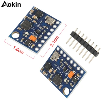 

Aokin GY-87 10DOF Module MPU6050 HMC5883L BMP180 GY87 Sensor Module GY87 Diy kit For Arduino