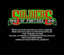 

Soldiers Of Forturne 16 bit MD Game Card For Sega Mega Drive For SEGA Genesis