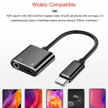 50PCS LOT DHL Free Shipping USB C Type C To 3 5mm Audio Cable Adapter Aux Headphone Jack For Huawei XIAOMI Macbook With Package
