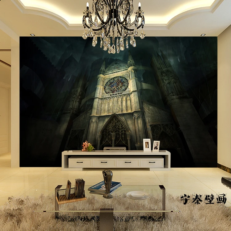 3d realistic chamber Horror wallpaper haunted house wallpaper for real life  room escape|paper portfolio|paper tiger wallpaperpaper muffin - AliExpress