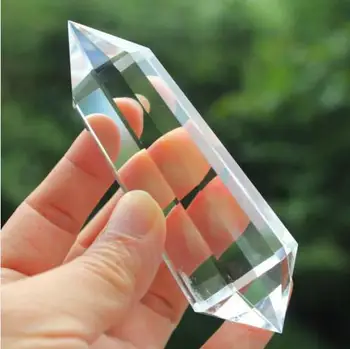 

4.13" 8 Sided VOGEL Style Natural Clear QUARTZ CRYSTAL DT POINT Healing 140g