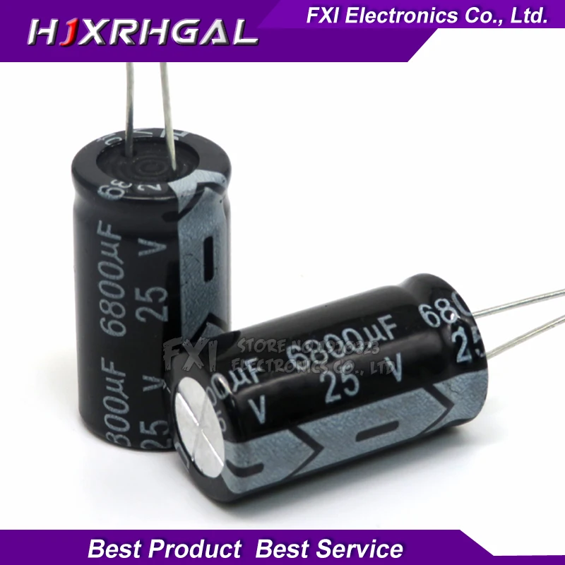 

10PCS 25v6800uf 6800uf25v 16*31 25v 6800uf 16x31 Electro Electrolytic capacitor