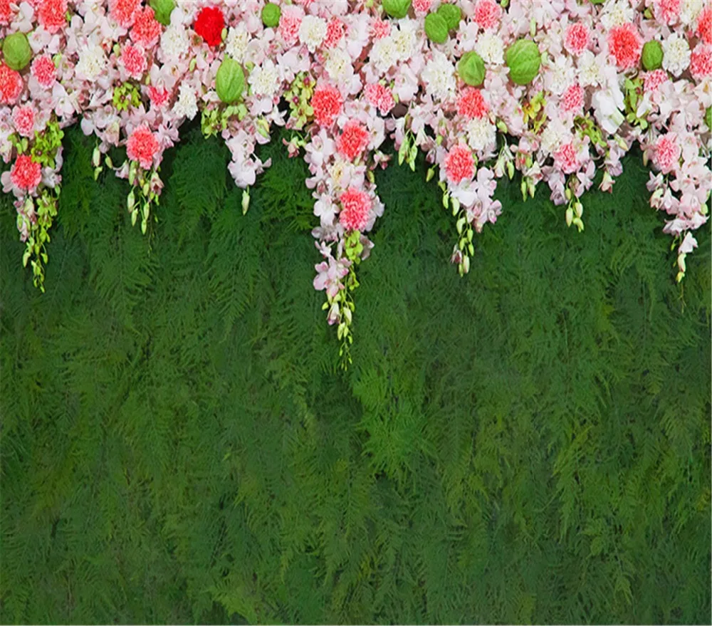 Custom mural wallpaper 3D romantic warm floral plant flower wall