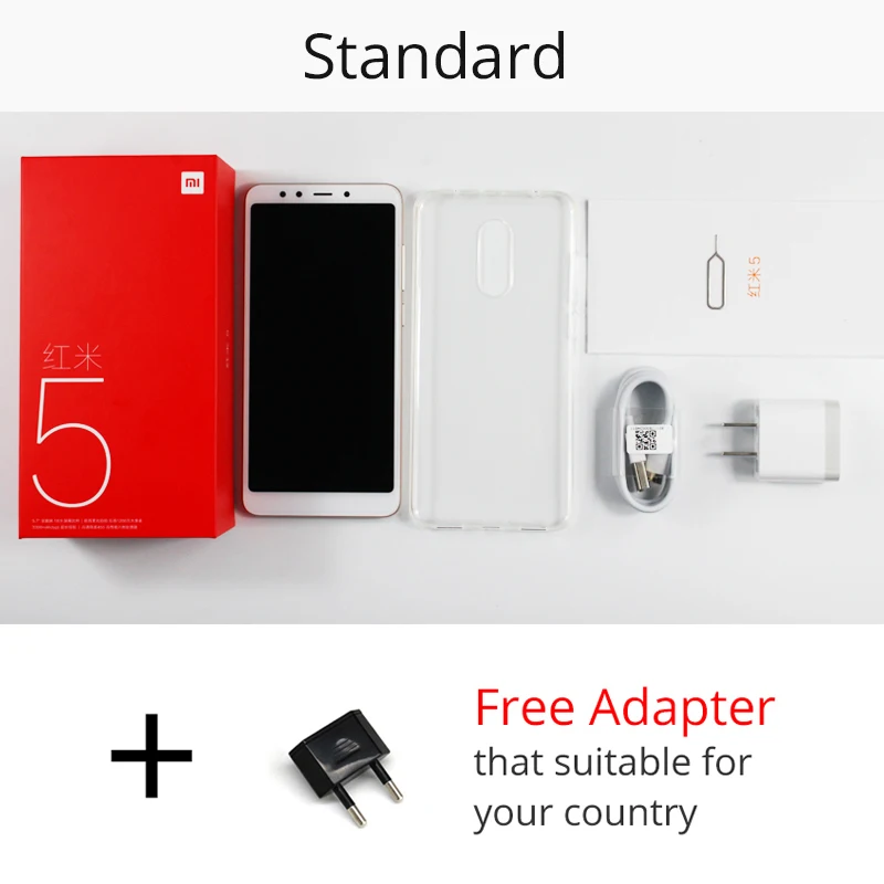 Оригинальный Xiaomi Redmi 5 Redmi5 2 Гб ОЗУ 16 ПЗУ мобильный телефон Snapdragon 450 четыре ядра 7