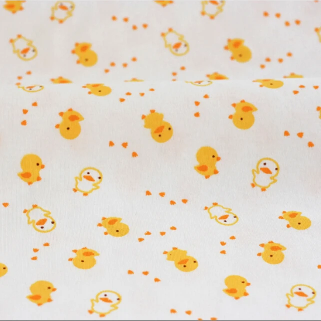 1pc160x50cm Baby Duck Fabric 100Cotton Knitted Fabric Telas Patchwork