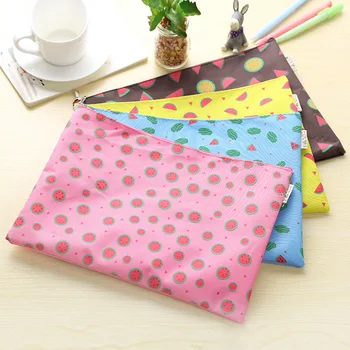 

1pcs cute fresh fruit watermelon paper bag stationery A4 paper bag office supplies storage bag