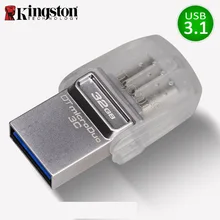 Kingston USB Flash Drive 32GB Pendrive Memory cle USB 3.1Type-C USB 3.0 Memoria Stick micro usb 32gb For Smart phones Pen Drive