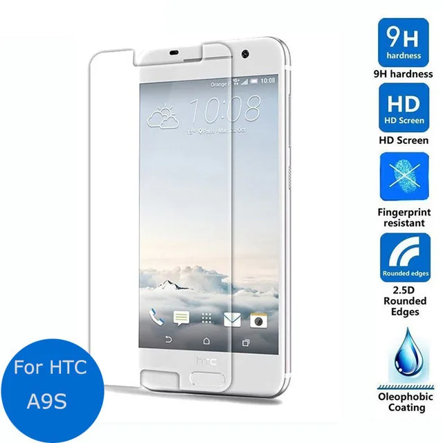 Для HTC ONE A9S Закаленное Стекло-Экран Протектор 2.5D 9 h Безопасности Защитная Пленка