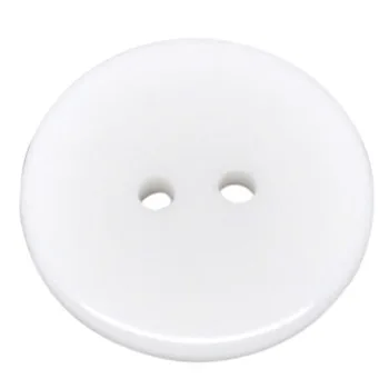 

250 White Round Resin Sewing Buttons Scrapbooking 23mm