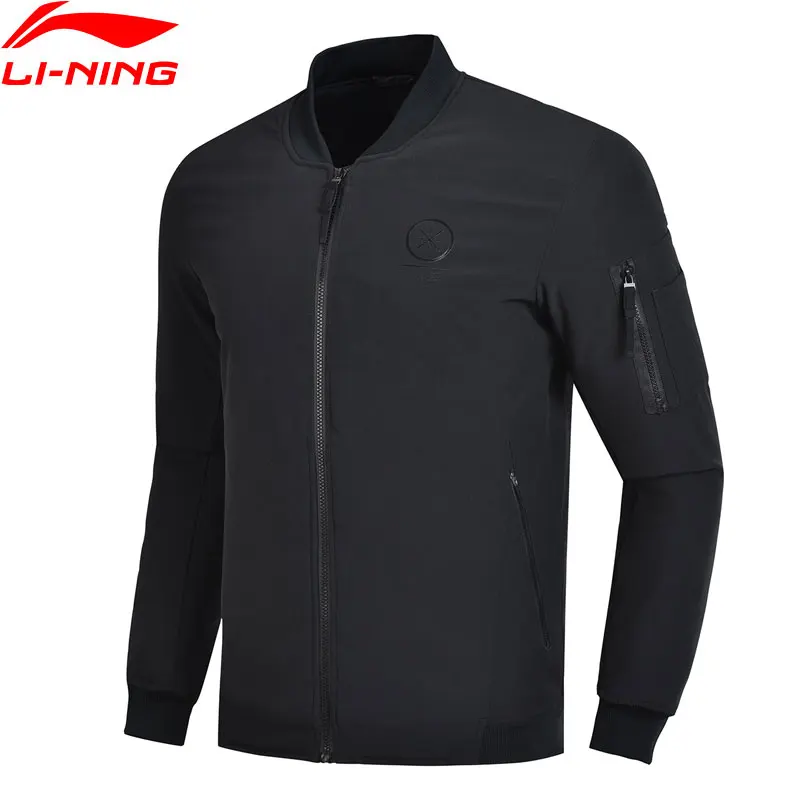 

Li-Ning Men Wade Series Wadded Jacket Winter Warm Black Polyester-Padded Regular Fit LiNing Sports Jackets Coats AJMN021 COND18