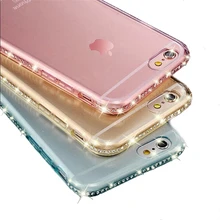 

ARLTHFMY Bling Diamond Case For iPhone X 8 7 6 6s Plus 5 5s SE Ultra Slim Soft Silicone Glitter Rhinestone Back Cases Fundas