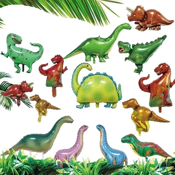 

1 pcs Giant Dinosaur foil balloon boys animal balloons childrens dinosaur birthday party jurassic world decorations balloon