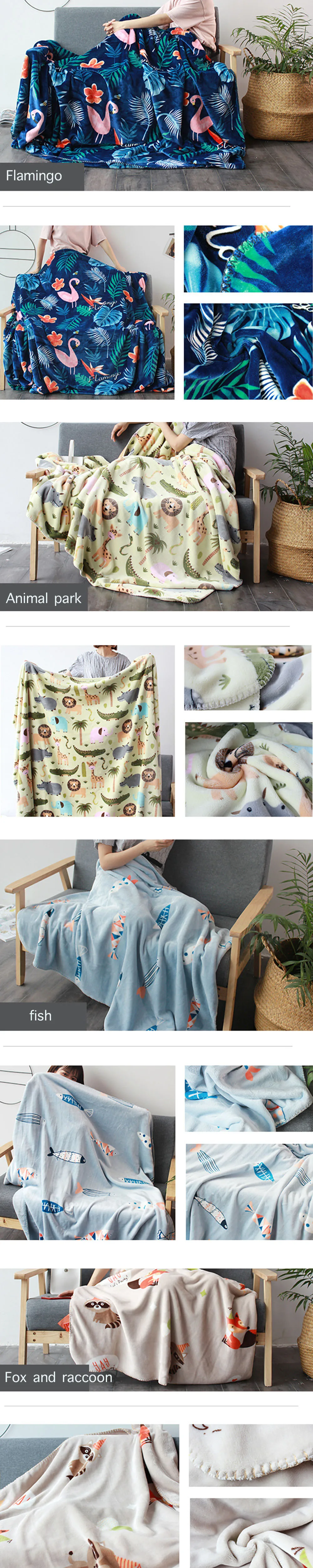 Детское одеяло для новорожденных Двухслойное супер мягкое Фланелевое детское Пеленальное Одеяло для коляски Сиеста милое мультяшное