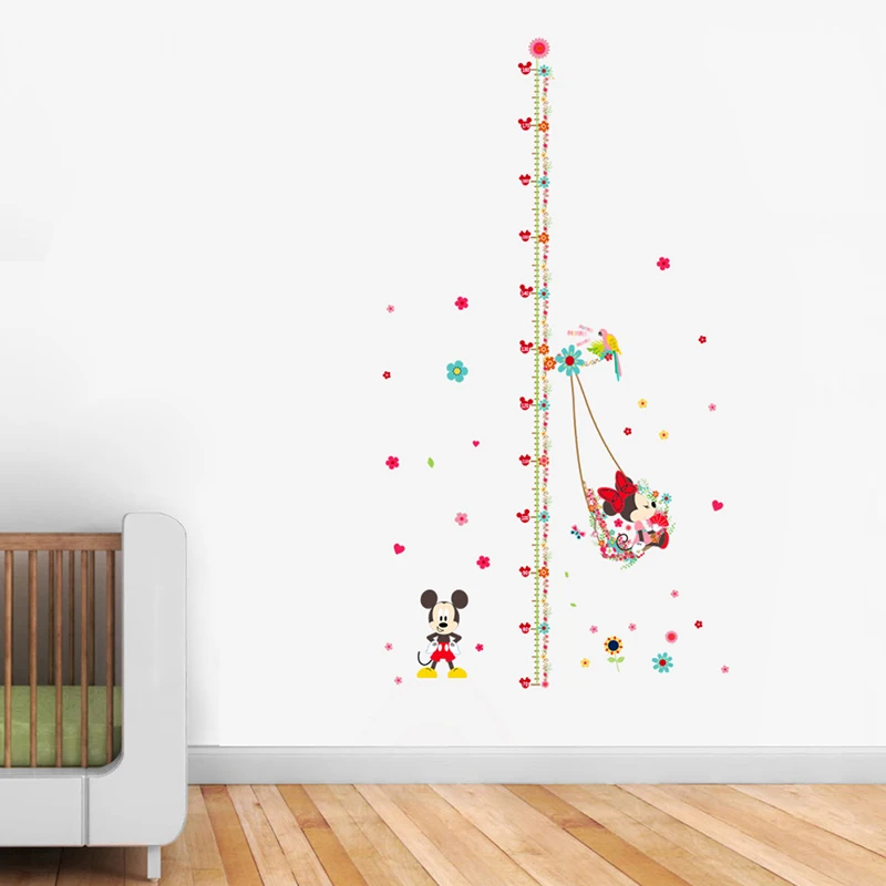 Cartoon Minnie Mickey Growth Chart Wall Stickers For Home Decor Kids Room Mural Art Decals Height Measure Children Gifts Poster Cartoon Minnie Mickey Growth Chart Wall Stickers For Home Decor Kids Room Mural Art Decals Height Measure Children Gifts Poster