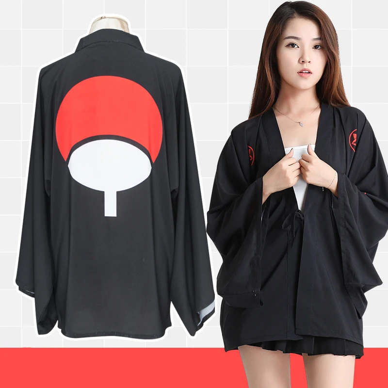 

Anime N aruto Uchiha Itachi sasuke cosplay coat cloak, six-pointed star write round eye feather weave sunscreen bathrobe