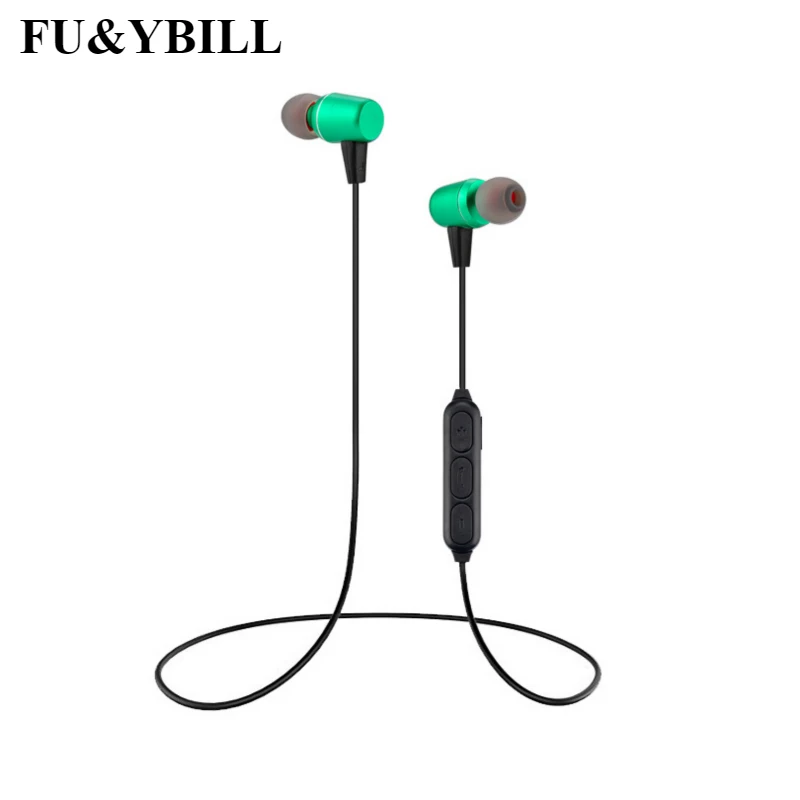 Fu & yBill спортивные беспроводные Bluetooth наушники с микрофоном универсальная