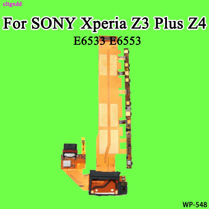 

USB Charging Flex Cable For SONY Xperia Z3 Plus Z4 E6533 E6553 Power Charger Dock with Power Volume Button Connector Dual SIM