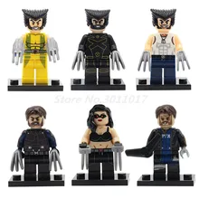 POGO X men Superheroes Logan Laura Wolverine Weapon X Super Hero Building Block Model Toys For