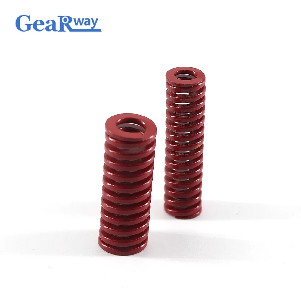 

Gearway 4pcs Red Compression Spring Medium Loading Mold Spring TM10x20/10x25/10x30/10x50/10x55mm Mould Die Compression Spring