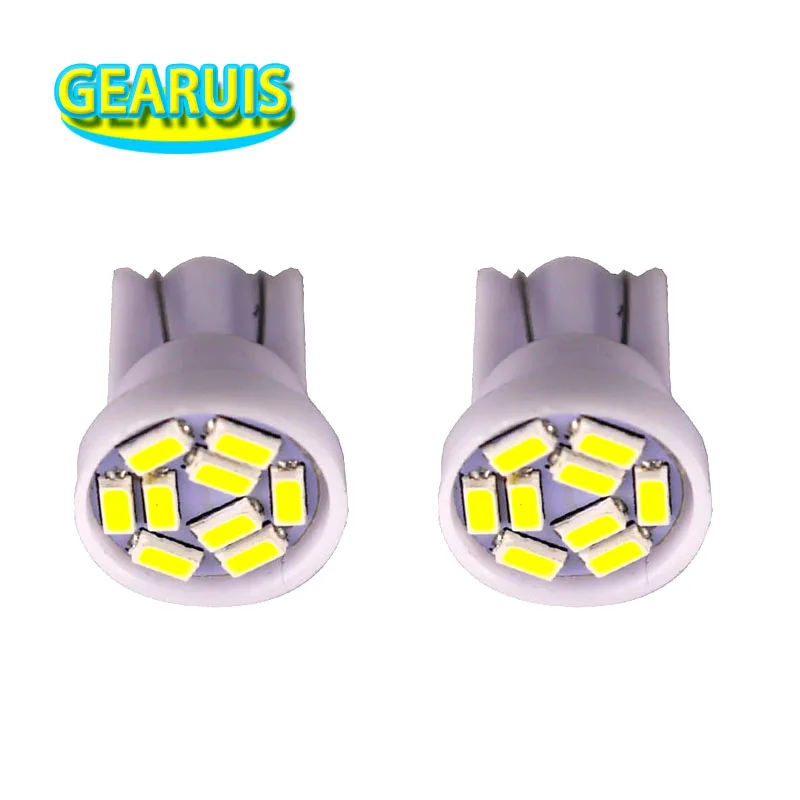 50 pçs t10 9 smd 3014 conduziu a lâmpada do carro w5w 194 40ma lampada luz 168 luz de estacionamento do carro auto painel indicador lâmpadas dc 12v