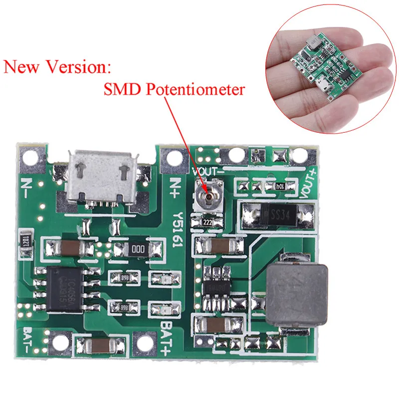 

1Pcs Lithium Li-ion Battery Boost Charger Module USB Lithium Lipo 18650 Battery 3.7V 4.2V To 5V 9V 12V 24V Step Up Module