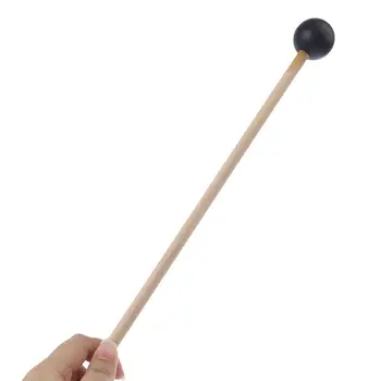 

1 Pc 14.5" Tuning Fork Mallet Sound Hammer Wooden Holder Rubber Scientific Supplies Educational with Rubber Striker