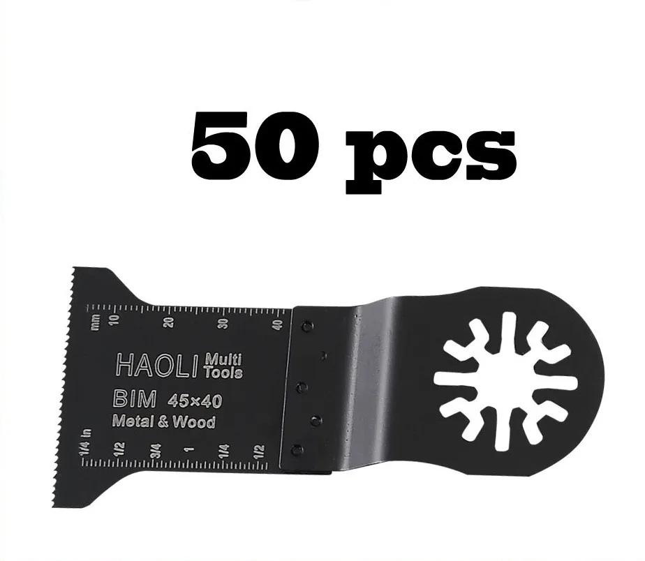 

50 pcs 45mm Bi-metal oscillating multi tool saw blades accessories fit for Multimaster power tools as Fein, Dremel,metal cutting