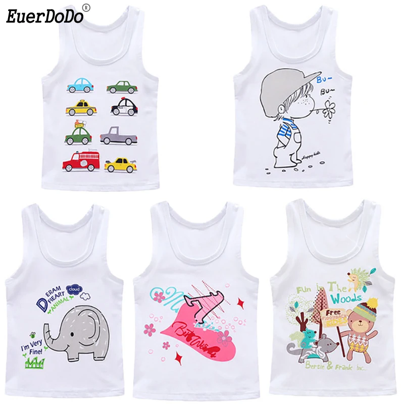 

Baby T Shirts Cotton Kids T-shirt For Boys Girls White Printed Kids Tees Toddler Top Baby Clothing