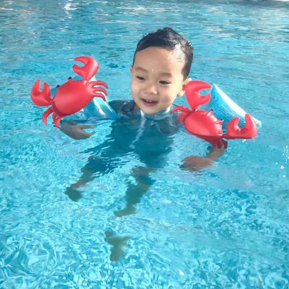 

1 Pair PVC Inflatable Ring Arm Float Baby Arm Swimming Ring Swimming Training Children's Pool Party Safety Swimming Sleeve
