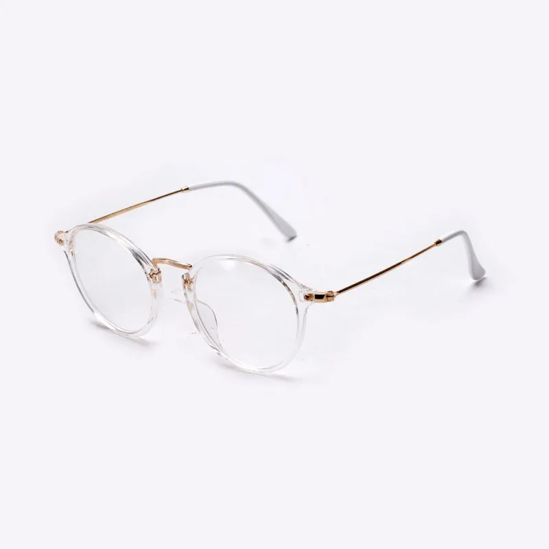 Женские и мужские винтажные круглые оправы для очков, ретро очки, оправа для очков, очки, очки Y3 - Цвет оправы: transparent