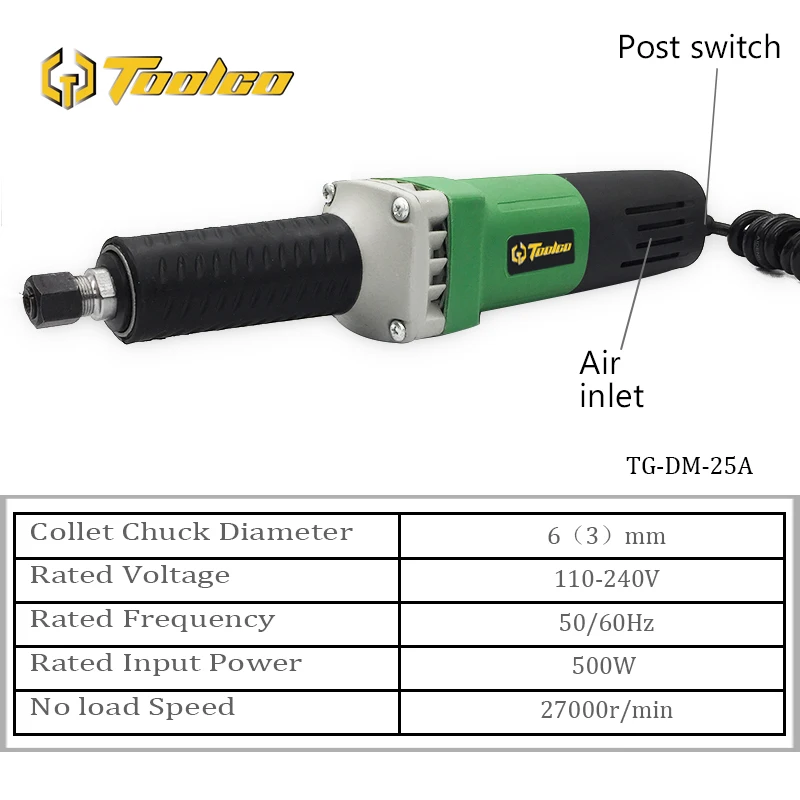 Toolgo 500 Вт шлифовальный станок, роторный инструмент, шлифовальный станок Dremel, гравировальная ручка, Мини дрель, электроинструмент