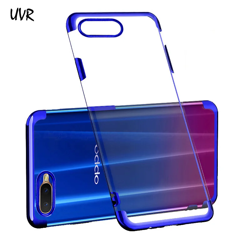 Роскошный чехол UVR из ТПУ с покрытием для OPPO R15X RX17 Neo мягкий A3S K1 полная защита