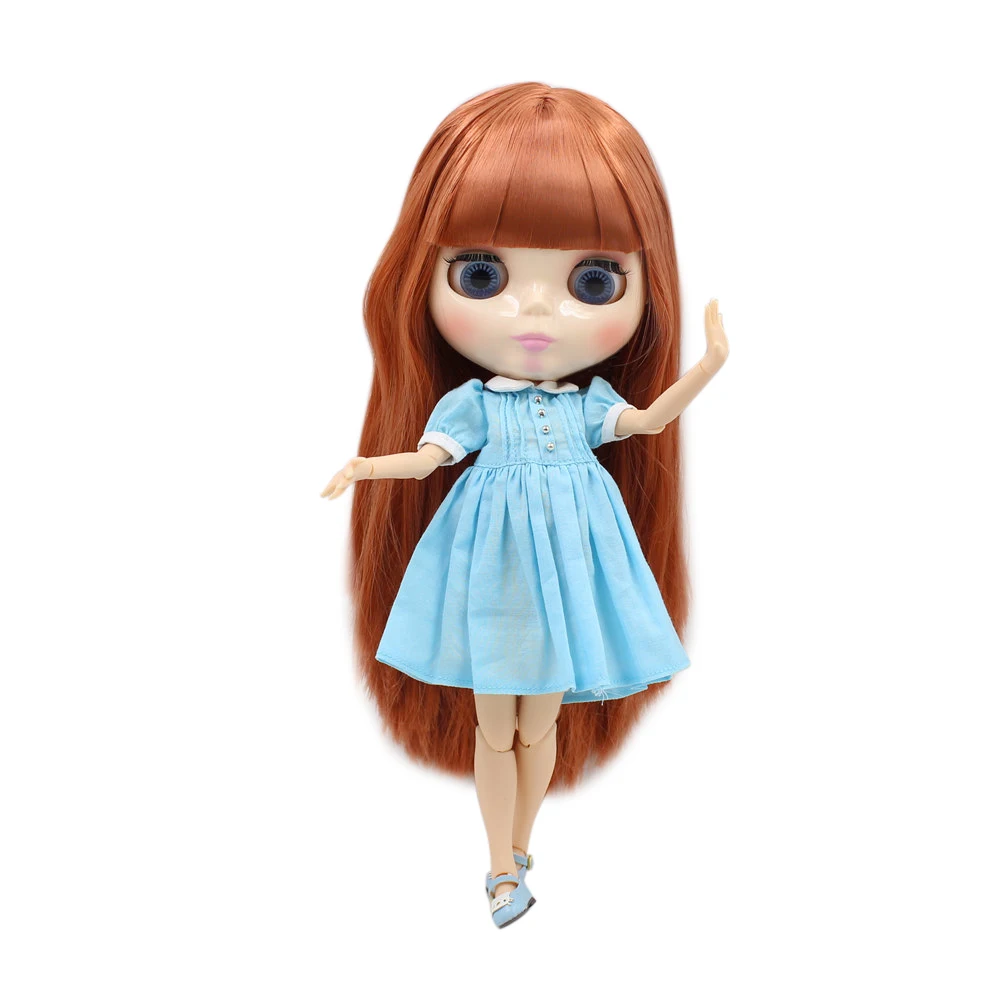 Шарнирные куклы ICY DBS Blyth фабрика шарнирных кукол BL0484 темные коричневые волосы с