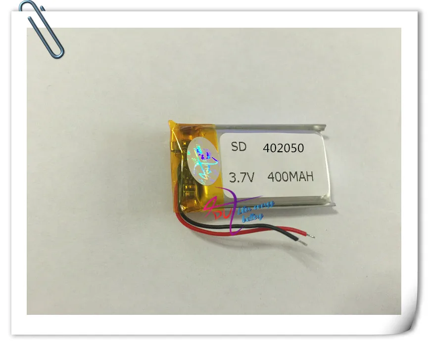 Оптовая продажа 10 шт 3 7 V 400 mAh Батарея 402050 литиево-полимерный lipo Перезаряжаемые