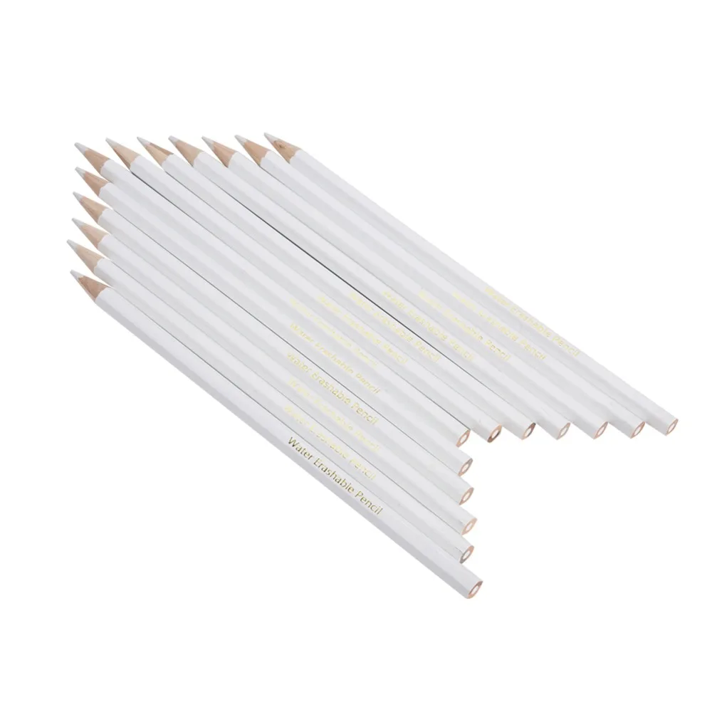 

12PCS Water Soluble Pencil White Sewing Marking Pencil Dressmaker Practical Tool 100% water soluble