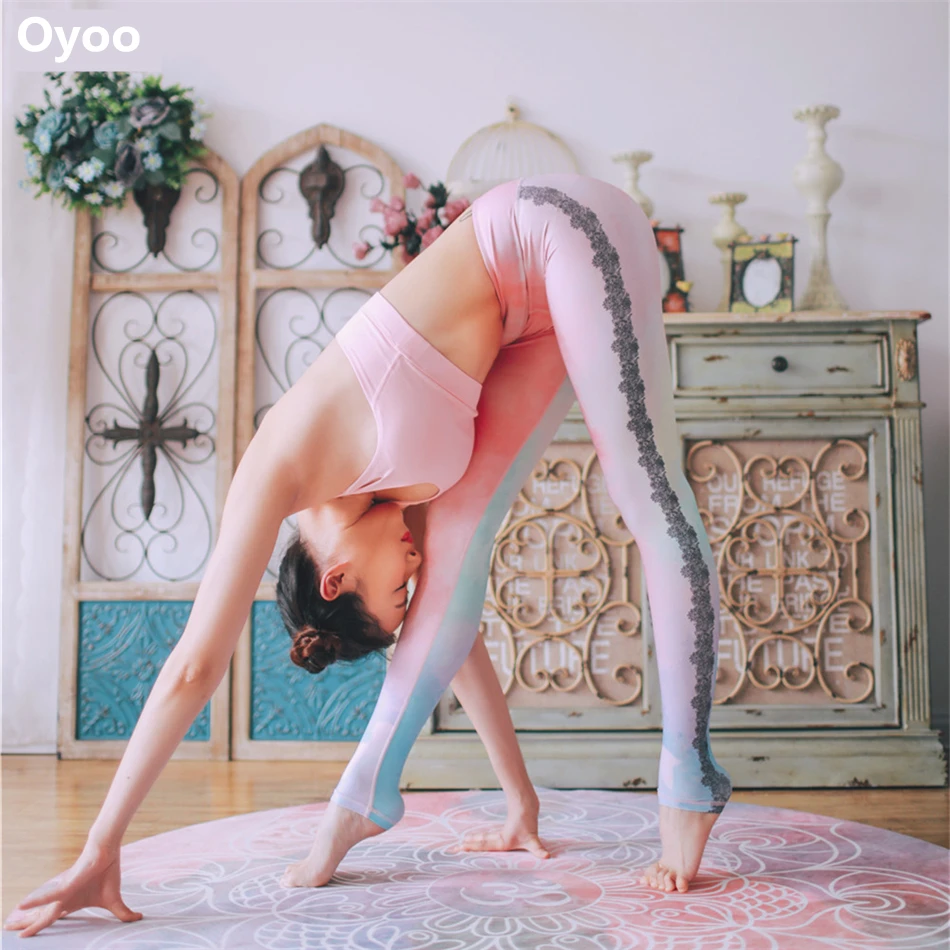 Prix pour Oyoo Sauvage Artiste Rose Dentelle De Yoga Sport Leggings Pour Femmes imprimé Compression De Yoga Pantalon Taille Haute Danse Exercice Collants Prix pour Oyoo Sauvage Artiste Rose Dentelle De Yoga Sport Leggings Pour Femmes imprimé Compression De Yoga Pantalon Taille Haute Danse Exercice Collants